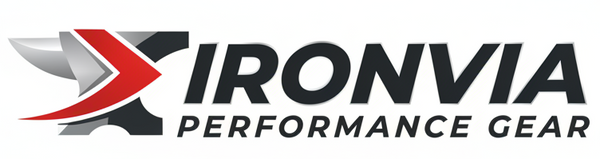 Create a unique logo, white background for Ironvia Performance Gear